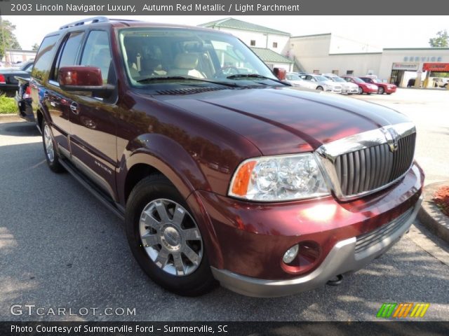 2003 Lincoln Navigator Luxury in Autumn Red Metallic