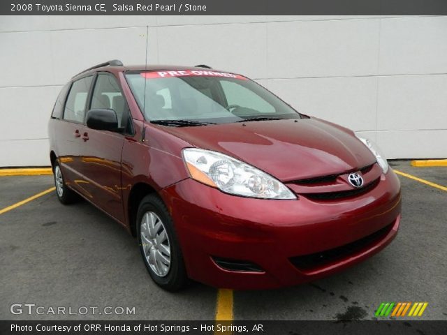 2008 Toyota Sienna CE in Salsa Red Pearl