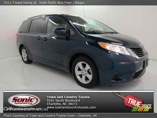 2011 Toyota Sienna LE in South Pacific Blue Pearl