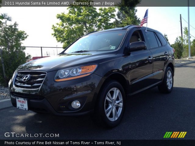 2011 Hyundai Santa Fe Limited AWD in Espresso Brown