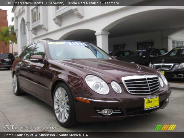 2007 Mercedes-Benz E 350 Sedan in Barolo Red Metallic