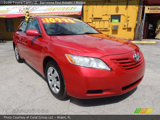 2009 Toyota Camry LE in Barcelona Red Metallic