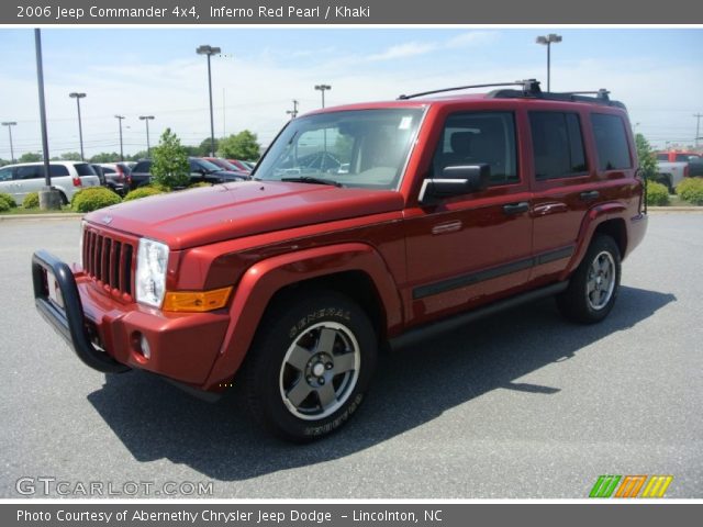 2006 Jeep Commander 4x4 in Inferno Red Pearl