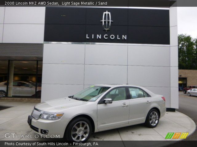 2008 Lincoln MKZ AWD Sedan in Light Sage Metallic