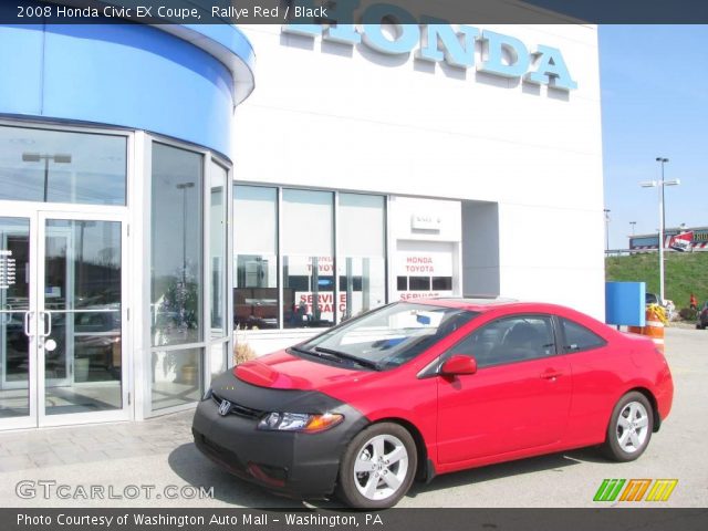 2008 Honda Civic EX Coupe in Rallye Red