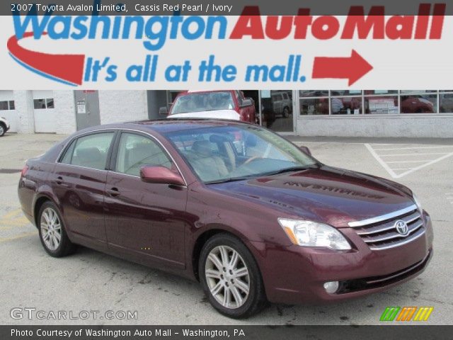 2007 Toyota Avalon Limited in Cassis Red Pearl