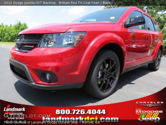 2013 Dodge Journey SXT Blacktop in Brilliant Red Tri-Coat Pearl