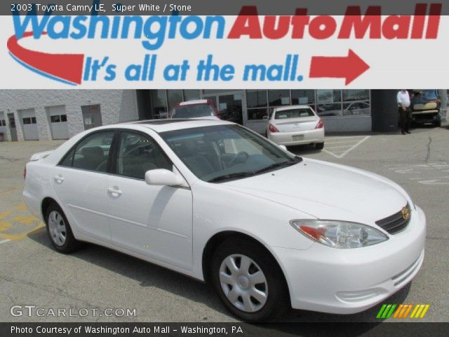 2003 Toyota Camry LE in Super White