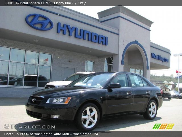 2006 Hyundai Sonata LX V6 in Ebony Black