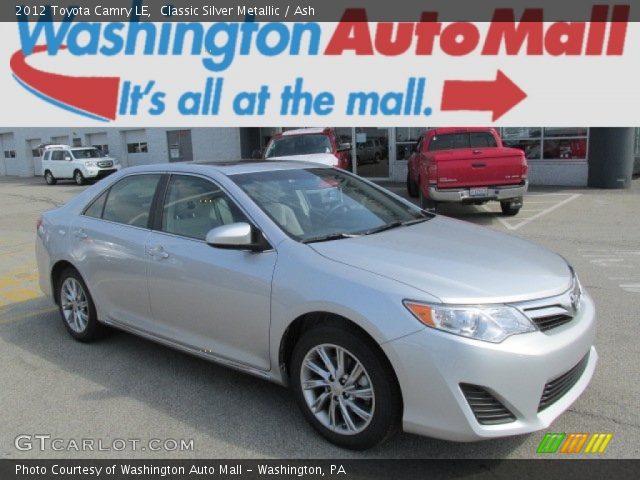 2012 Toyota Camry LE in Classic Silver Metallic
