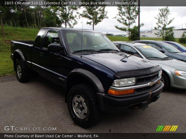 2003 Chevrolet S10 LS Extended Cab 4x4 in Indigo Blue Metallic