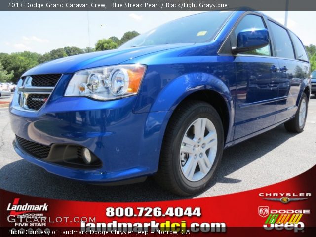 2013 Dodge Grand Caravan Crew in Blue Streak Pearl