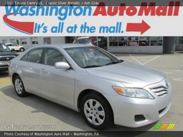 2010 Toyota Camry LE in Classic Silver Metallic