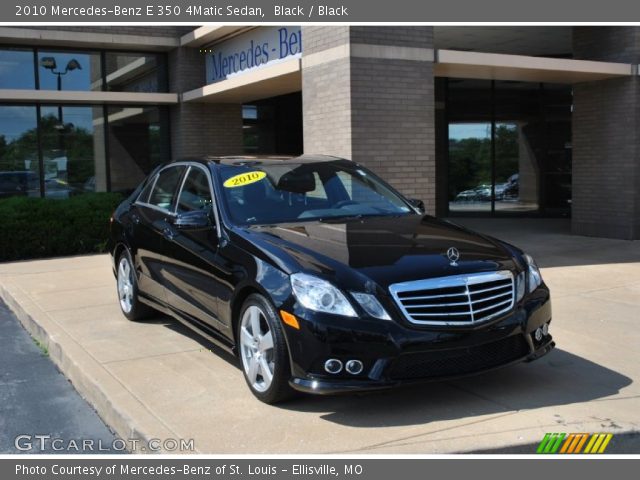 2010 Mercedes-Benz E 350 4Matic Sedan in Black