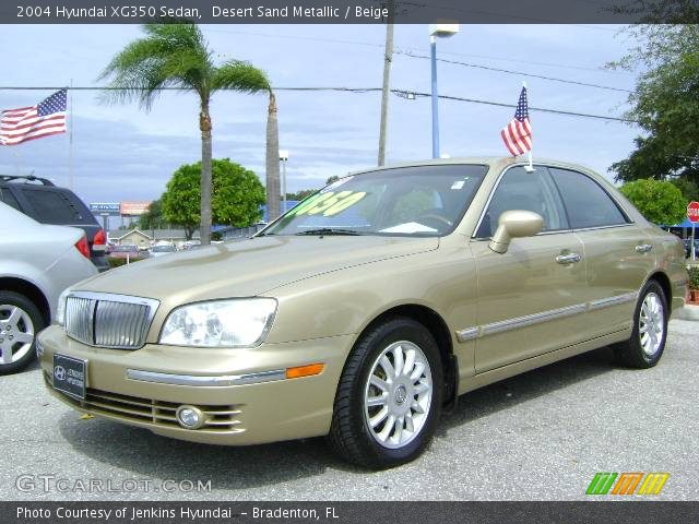 2004 Hyundai XG350 Sedan in Desert Sand Metallic