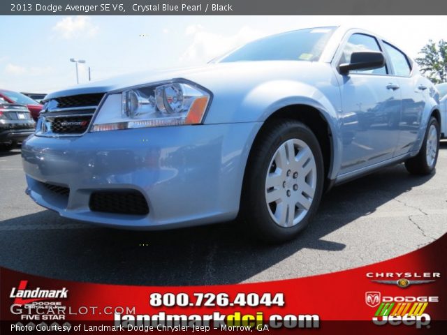 2013 Dodge Avenger SE V6 in Crystal Blue Pearl