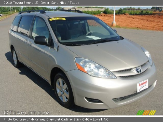 2010 Toyota Sienna LE in Desert Sand Mica