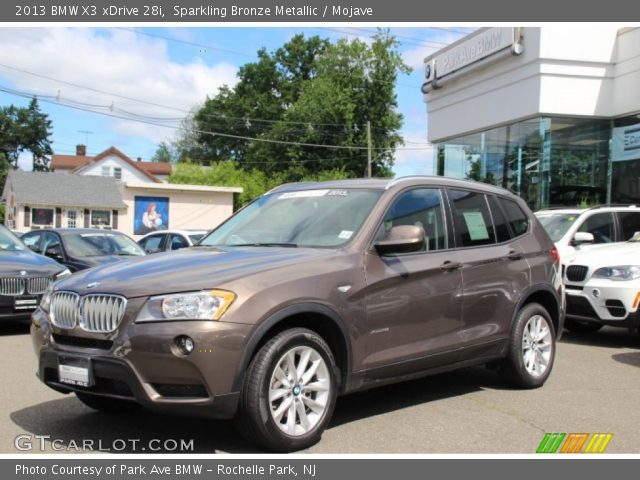 2013 BMW X3 xDrive 28i in Sparkling Bronze Metallic