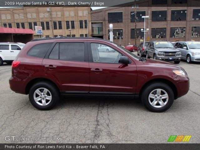 2009 Hyundai Santa Fe GLS 4WD in Dark Cherry