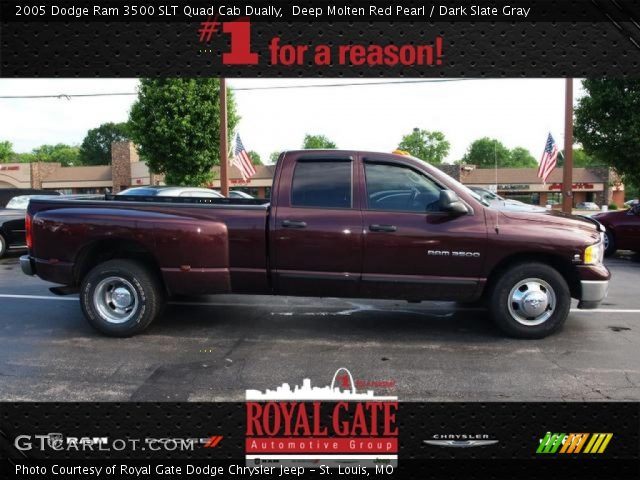 2005 Dodge Ram 3500 SLT Quad Cab Dually in Deep Molten Red Pearl