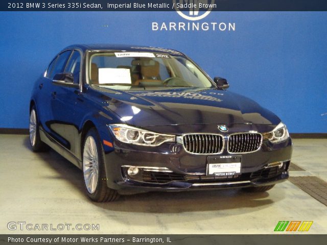 2012 BMW 3 Series 335i Sedan in Imperial Blue Metallic