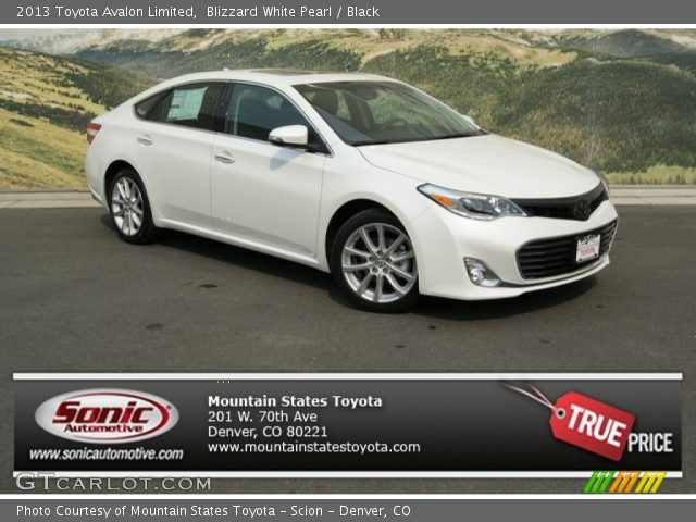 2013 Toyota Avalon Limited in Blizzard White Pearl