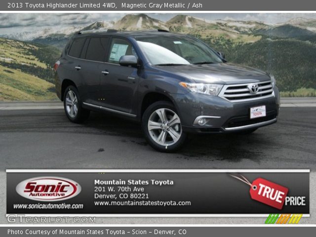 2013 Toyota Highlander Limited 4WD in Magnetic Gray Metallic