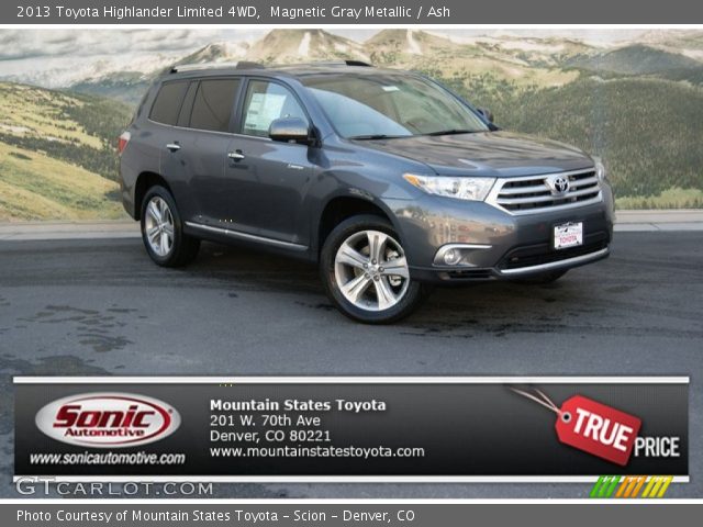 2013 Toyota Highlander Limited 4WD in Magnetic Gray Metallic