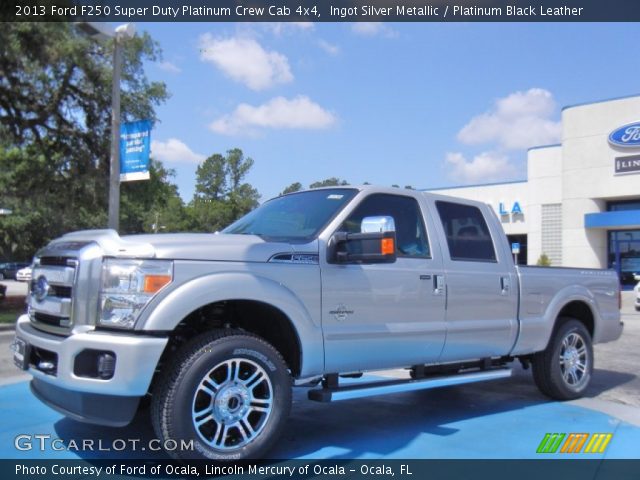 2013 Ford F250 Super Duty Platinum Crew Cab 4x4 in Ingot Silver Metallic