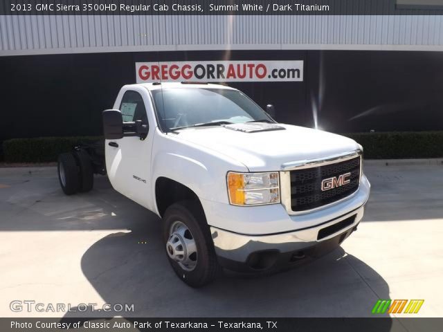 2013 GMC Sierra 3500HD Regular Cab Chassis in Summit White