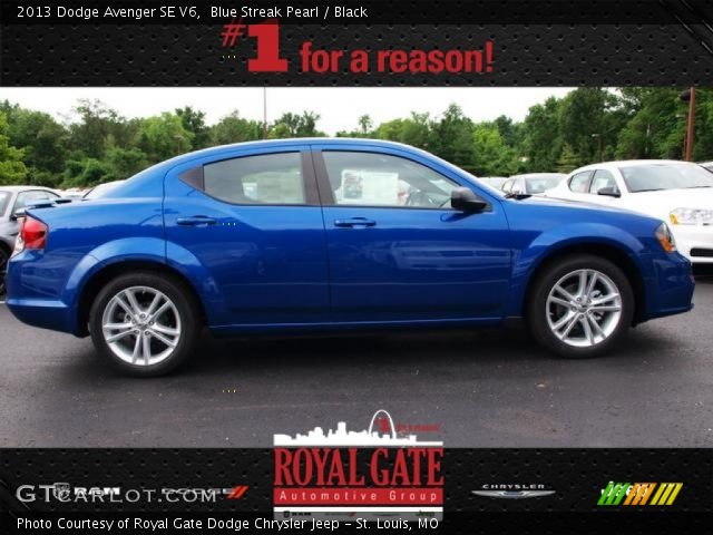 2013 Dodge Avenger SE V6 in Blue Streak Pearl