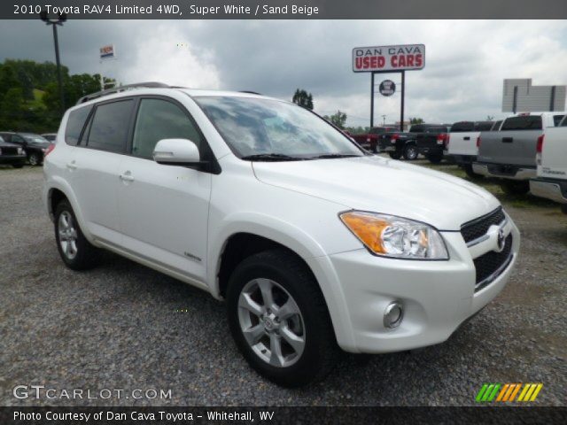 2010 Toyota RAV4 Limited 4WD in Super White