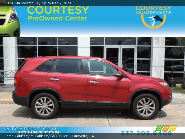 2011 Kia Sorento EX in Spicy Red