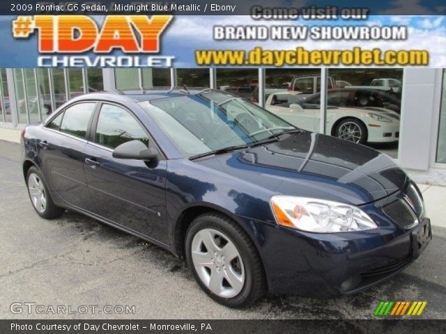 2009 Pontiac G6 Sedan in Midnight Blue Metallic