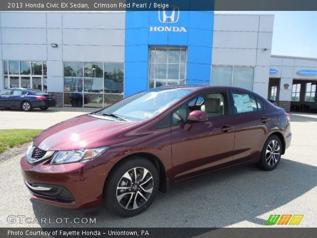 2013 Honda Civic EX Sedan in Crimson Red Pearl