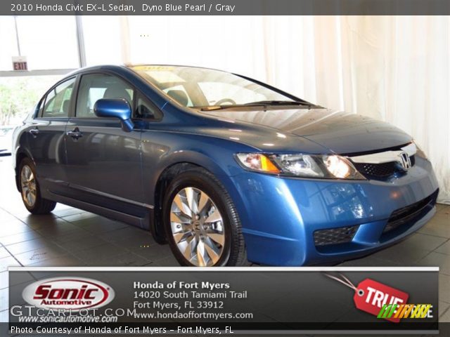 2010 Honda Civic EX-L Sedan in Dyno Blue Pearl