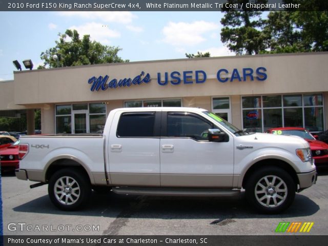 2010 Ford F150 King Ranch SuperCrew 4x4 in White Platinum Metallic Tri Coat