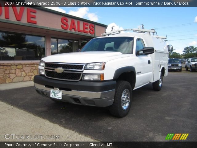 2007 Chevrolet Silverado 2500HD Classic Work Truck Regular Cab 4x4 in Summit White