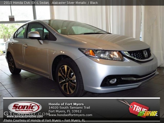 2013 Honda Civic EX-L Sedan in Alabaster Silver Metallic