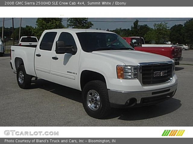 2008 GMC Sierra 2500HD SLE Crew Cab 4x4 in Summit White