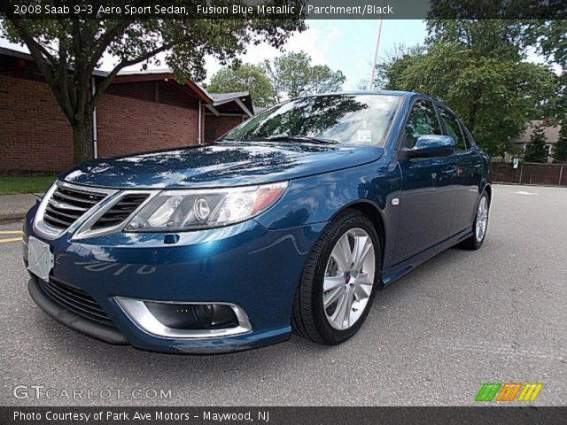 2008 Saab 9-3 Aero Sport Sedan in Fusion Blue Metallic