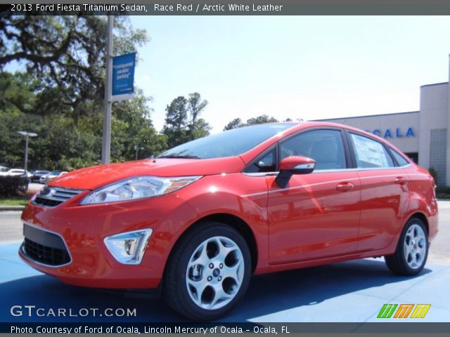 2013 Ford Fiesta Titanium Sedan in Race Red