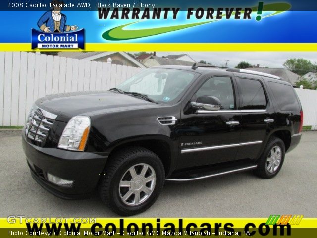 2008 Cadillac Escalade AWD in Black Raven