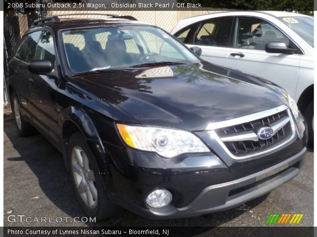 2008 Subaru Outback 2.5i Wagon in Obsidian Black Pearl