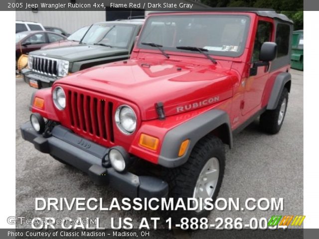 2005 Jeep Wrangler Rubicon 4x4 in Flame Red