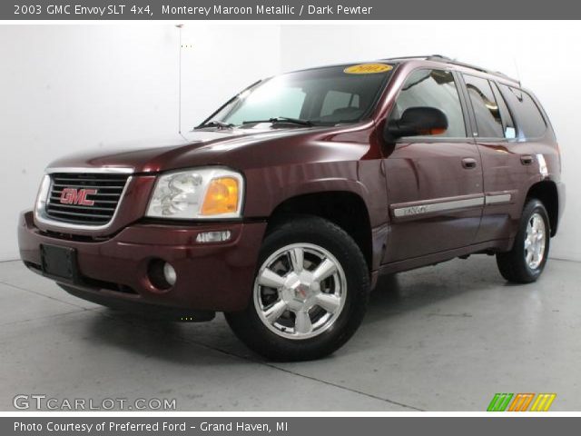2003 GMC Envoy SLT 4x4 in Monterey Maroon Metallic