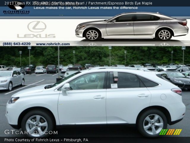 2013 Lexus RX 350 AWD in Starfire White Pearl