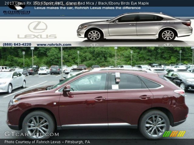 2013 Lexus RX 350 F Sport AWD in Claret Red Mica