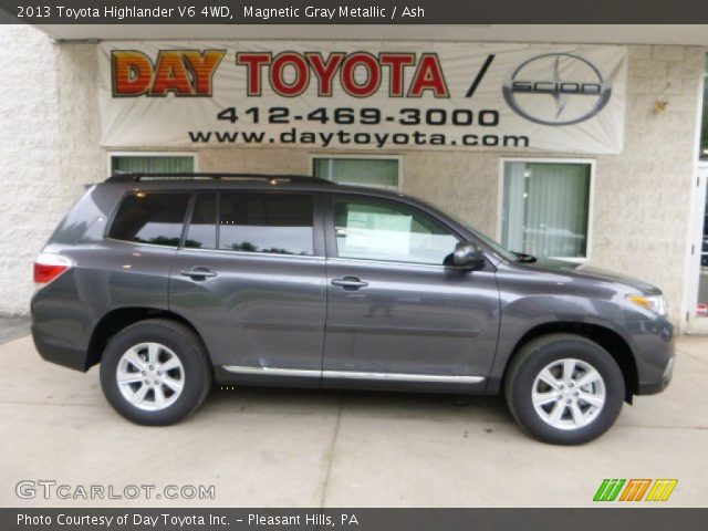 2013 Toyota Highlander V6 4WD in Magnetic Gray Metallic