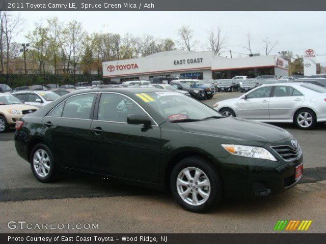 2011 Toyota Camry LE in Spruce Green Mica